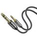 J&D Gold Plated 3.5mm Male TRS to 6.35mm Male TRS Component Video Stereo Audio Cable 6 ft