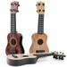 Cheers.US Kids Toy Ukulele Kids Guitar Musical Toy 4 Steel Strings with Pick Kids Play Early Educational Learning Musical Instrument Gift for Preschool Children Ages 3-6(Wooden Color)