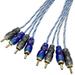 4 Channel 12 Foot RCA Male Interconnect Audio Cable - OFC RCA Stereo Cord