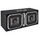 12â€� Dual Subwoofer Box System - 12 Dual Series Vented Subwoofer Enclosure Rear Vented Design with Santoprene Surround 2 x 1200 Watts Max Power 4 Layer Dual Voice Coil - PLSQ212BS