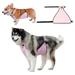 ZARYIEEO Pet Belly Band Cute Pink Plaid Breathable Keep Warm Waterproof Apron Pet Dog Clothes Belly Protector for Small Short Leg Dogs Pets Clothing French Bulldog Pug Costume