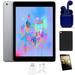 Restored Apple iPad 6 9.7-inch Wi-Fi Only 128GB Space Gray Bundle: Pre-Installed Tempered Glass Case Rapid Charger Bluetooth/Wireless Airbuds By Certified 2 Day Express (Refurbished)