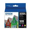 EPSON 232 Claria Ink High Capacity Black & Standard Color Cartridge Combo Pack (T232XL-BCS) Works with WorkForce WF-2930 WF-2950 Expression XP-4200 XP-4205