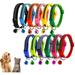 Puppy ID Collars - Soft Nylon Whelping Puppy Collars - Colorful Adjustable Breakaway Safety Whelping Litter Collars for Pups - Assorted Colors Reflective Plain & Identification Collars - Set of 12