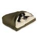 Snoozer Cozy Cave Rectangle Pet Bed Medium Olive Hooded Nesting Dog Bed