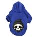 Winter Warm Hoodies Pet Pullover Cute Puppy Sweatshirt Dog Christmas Small Cat Dog Outfit Pet Apparel Clothes Z2-Blue 9XL