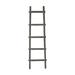 59 x 18 x 2 in. 5 Step Decorative Shelve Ladder Grey - Wood