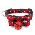Pet Dog Collar Dog Bow Tie Christmas Pet Dog Cat Collar Accessories Small Dogs Cats Bowknots Adjustable Collar Necklace