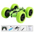 Remote Control Car for Children RC Stunt Car 360Â° Rotation RC Car Offroad 2.4 GHz Wireless RC Buggy with Flash Light and Rechargeable Batteries Toy Cars for 3 4 5 6 7 8 9 12 Boys (Green)