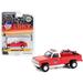 1986 Chevrolet M1008 Pickup Truck Red w/White Top w/Fire Equipment Hose & Tank (FDNY) 1/64 Diecast Model Car by Greenlight