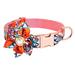 Bowake Dog Collars With Detachable Flower Cute Dog Collar Puppy Collar Floral Patter