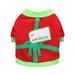 Pet Clothes for Christmas Carnival Puppy Shirt Tops Dog Fleece Costume Christmas Tree Vest T-Shirt