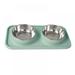 Pet Dog Bowl 2 Stainless Steel Dog Bowl Non-Slip Non-Slip Bottom + Food Feeding Bowl Used For Feeding Small Medium And Large Dogs Cats And Puppies