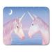 Horse Blue Unicorn Two Magic Unicors on Beautiful Sunset Mousepad Mouse Pad Mouse Mat 9x10 inch