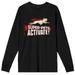 DC Legion of Super Pets Krypto Men s Black Long Sleeve Shirt-Medium