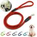 Walbest Pet Dog Nylon Rope Training Leash Slip Lead Strap Reflective Traction Strong Leash with Soft Padded Anti-Slip Handle for Large Dogs & Medium Size Dogs