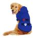 Dog Pet Pullover Winter Warm Hoodies Cute Puppy Sweatshirt Small Cat Dog Outfit Pet Apparel Clothes A3-Blue Small