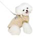 Dog Coral Fleece Vest Dog Pullover Warm Dog Jacket Cold Weather Pet Sweater with Leash Ring Cozy Dog Clothes for Small Cats Dogs