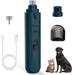 Pet Nail Trimmer Dog Nail Grinder 3 Speed Quiet Rechargeable Electric Nail File with 20h Working Time (Blue)