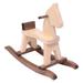 AmishToyBox.com Wooden Rocking Horse Toddler Ride-On Toy Walnut and Natural