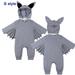 Gyratedream Infant Toddler Baby Halloween Costume Vampire Bat Cosplay Romper Hat Outfits Set