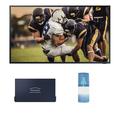 Samsung QN75LST7TA The Terrace 75 Outdoor-Optimized QLED 4K UHD Smart TV with Samsung VG-SDC75G 75 Dark Gray Dust Cover for The Terrace TV (2020)