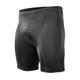 Aero Tech Men s Black P. Petite PADDED Bike Shorts - Black 5 inch Inseam