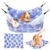 XWQ 1 Set Small Animal House with Mat Non-sticky Hair Pet Bed Hamster Hammock Parrot Nest Bed for Rodent