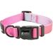 Fuzzy Friends summer pink ombre dog collar with optional matching leash set. A cool luxury dog collar with boho tie dye colors