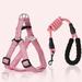 jiaroswwei Dog Chest Strap Comfortable Portable Polyester 120cm Small Medium Pet Puppy Harness for Outdoor