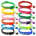 HEVIRGO 12Pcs/Set Pet Collar Comfortable Anti-Lock Adjustable Reflective Footprint Small Dog Cat Regular Collar Pet Accessories Go