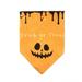 1PC Halloween Dog Bandana Triangle Dog Scarf Washable Pet Bibs Halloween Pumpkin Bandanas for Small Medium Large Dogs Pets