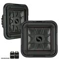 Kicker 46L7T122 Two L7T L7-Thin 12-Inch (30cm) Subwoofers Dual Voice Coil 2-Ohm 600 Watts Each