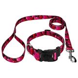 Country Brook PetzÂ® Deluxe Romantic Hearts Dog Collar and Leash Extra Small