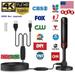 W/ Magnetic Base Indoor Digital TV Antenna 5600 Miles Range 1080P Signal Booster Amplifier HD