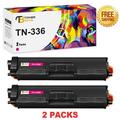 Toner Bank 2-Pack Compatible Toner Cartridge for Brother TN-336M HL-4150CDN 4570CDW 4570CDWT L8250CDN L8350CDW L8350CDWT MFC-L8600CDW L8850CDW 9460CDN 9560CDW 9970CD Magenta