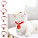 Visland Cats Collars with Bell Adjustable Kitten Collars with Pendant Necklace Decorative Collar for New Year Lucky Accessories