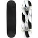 Seamless pattern of black and white circles with drop shadows Vector Outdoor Skateboard Longboards 31 x8 Pro Complete Skate Board Cruiser