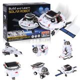 FOCUSSEXY Science Kits for Kids Age 8-12 STEM Toys 6-in-1 Solar Robot Kit Learning STEM Projects Toys Educational Science Kits Powered by Solar Robot Gift for Boys & Girls Age 8+