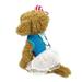 Jygee Pet Mesh Outfit Pet Small Animal Dress Skirt Leash Rope Vest Harness Clothes D Dress Blue L