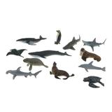 Lot 12pcs Marine Animal Model Figure Kids Toys Manta