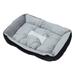 1111Fourone Comfortable Pet Bed Soft Pet Mattress PP Cotton Pet Cushion Machine Washable Pet Bed Anti-slip Pet Bolster Bed for Small Pet Medium-sized Pet Indoor