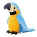 Talking Stuffed Parrot Repeat Electronic Bird Speaking Pet Waving Wings Plush Toy Recording Music Plush Vivid Bird Doll Interactive Animated Gift for Kids