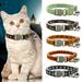 Dream Lifestyle Dog Collar Mini Bells Design Exquisite Pattern Multiple Styles Adjustable Easy-wearing Festival Ambience Imitation Nylon Halloween Themed Print Cat Collar Pet Necklace Pet Supplies