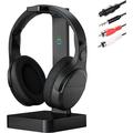 Wireless headphones for TV TV headphones wireless over-ear wireless headphones with 2.4GHz digital transmitter no delay TV wireless headphones with charging station plug and play