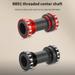 AURORA TRADE Hollow Crankset Bottom Bracket Built-in Spring Aluminium Alloy High Hardness Screw-in Bottom Bracket for MTB Road Bike Bottom Bracket