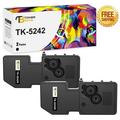 Toner Bank Compatible Toner for Kyocera TK-5242 1T02R70US0 TK-5242K ECOSYS M5526cdn M5526cdw M5026cdn M5026cdw (Black 2 Pack)