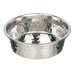 Hammered Stainless Steel Pet Bowl - Decorative & Stylish Dog & Cat Food or Water Bowl 16 oz.