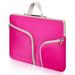 JIAOCHU Laptop Chromebook Case Notebook Sleeve Protector Bag Case Ultrabook Bag Tablet Cover For MacBook Samsung Chromebook HP Acer Lenovo Google DELL Asus (Pink 14-16 In)