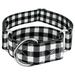 Country Brook PetzÂ® 2 inch Black & White Buffalo Plaid Martingale Dog Collar Extra Large